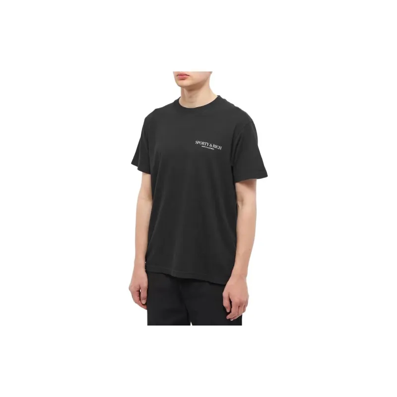 SPORTY & RICH Slogan print Cotton T shirt-3