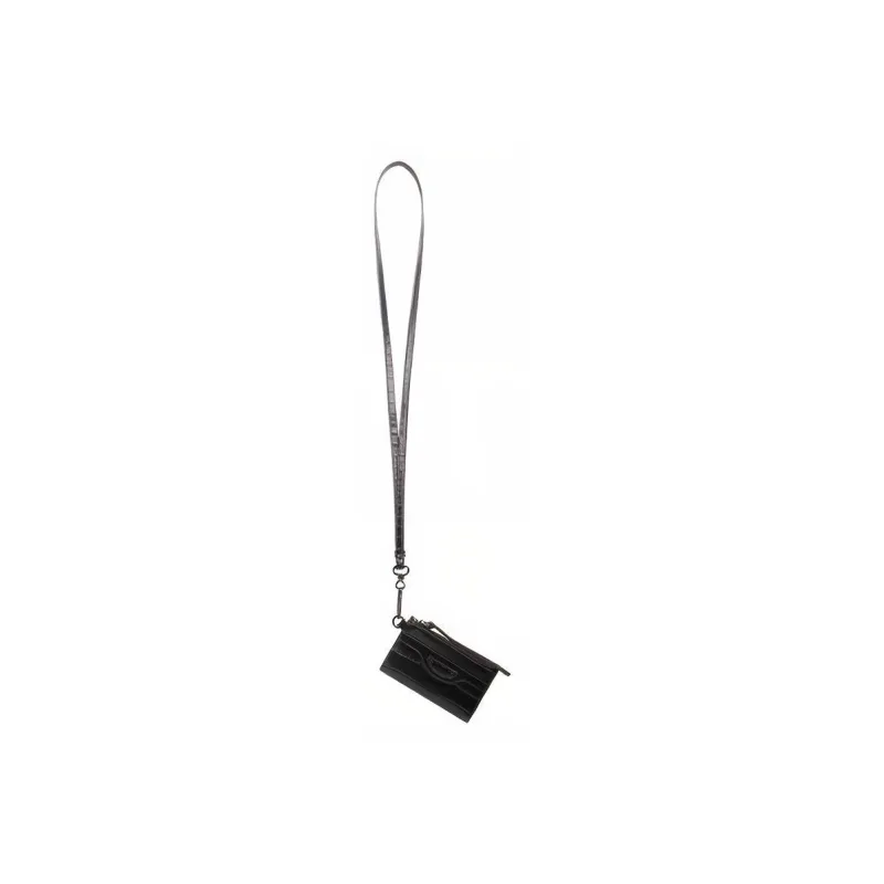 Balenciaga Neo Classic Calfskin Card Holder Men's Black-1