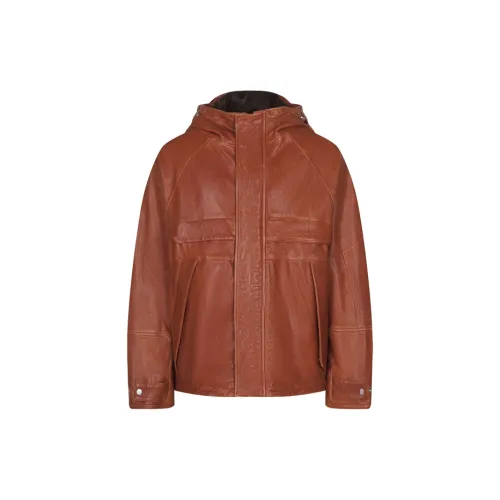 CROQUIS Leather Jackets Men 224 Oxidized Red