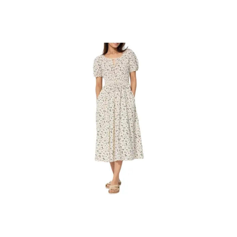UNIQLO Short Sleeved Dresses Women's Ivory-1
