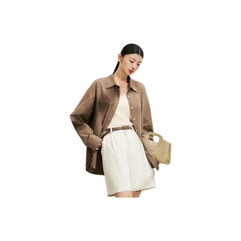 Fragment x DEA+Roze, Shirt Women's Dark Coffee-3