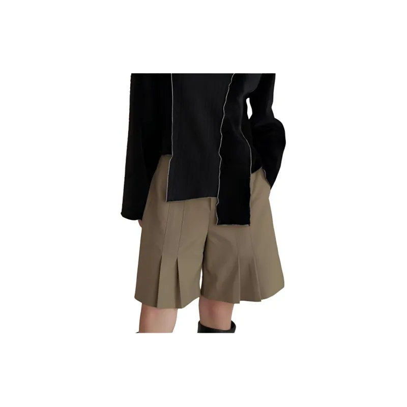BLUEerror Casual Shorts Women's Burnt Tea Brown-4