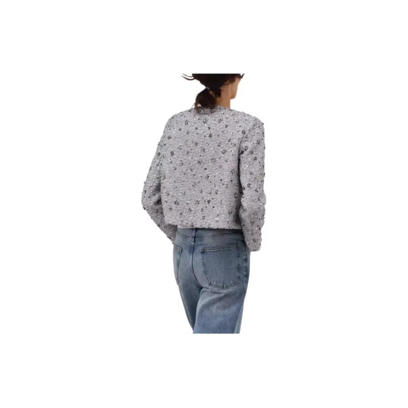 ZARA Jackets & Coats Women's Silver-5