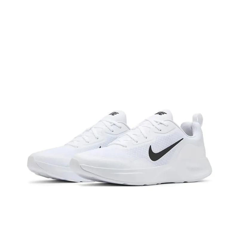 Nike Wearallday Cushioned Slip-Resistant Breathable Low-Top Running Shoes Women's White-2