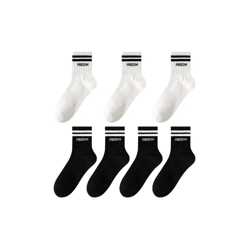 MIIOW Trend Party Series Mid Calf Socks Unisex 7 Pack-10