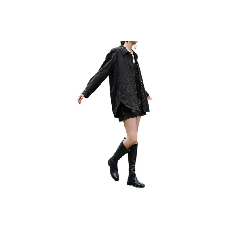 Inman Denim Jacket Women's Denim Black-3
