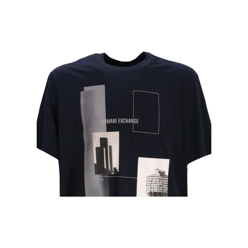 ARMANI EXCHANGE Graphic print Cotton T shirt-4
