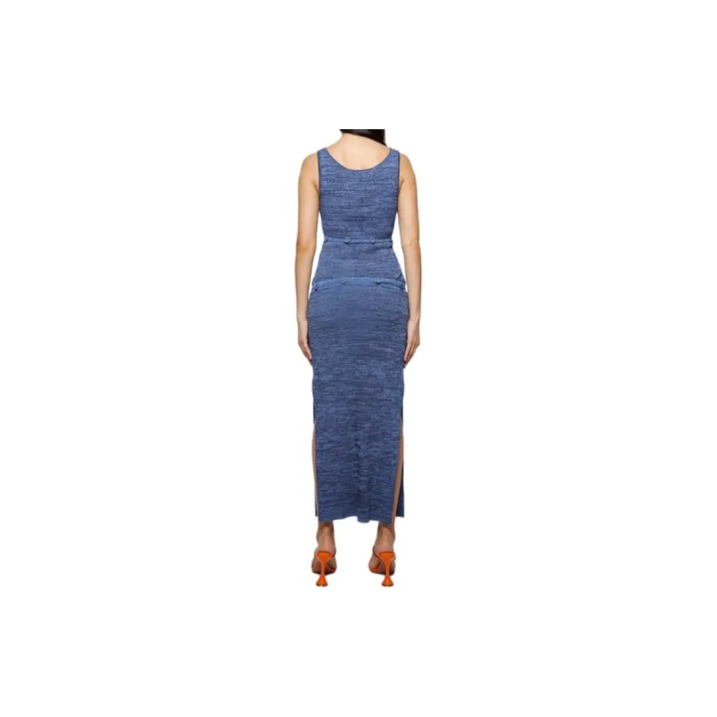 Christopher Esber Ribbed knit Detachable panel Maxi Dress-3
