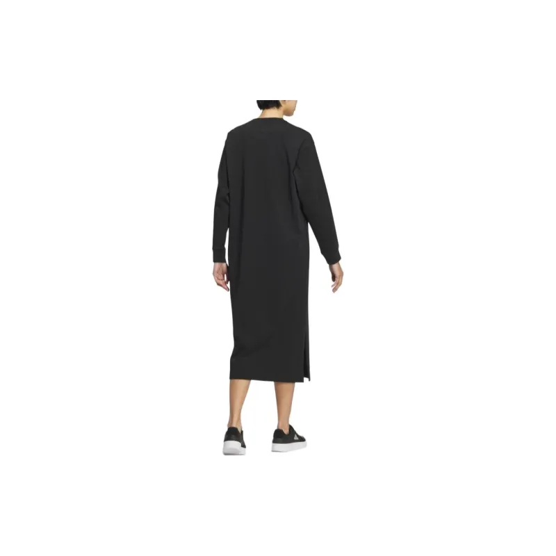 Adidas ESSENTIALS Plus Long-Sleeved Dresses Women's Black-3