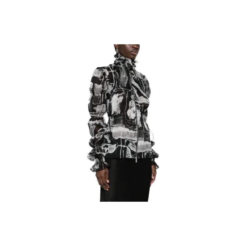 OFF WHITE Xray Silk Blouse-1