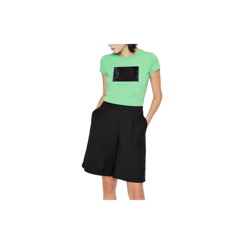 ARMANI EXCHANGE T-Shirts Women's Grass Green-2
