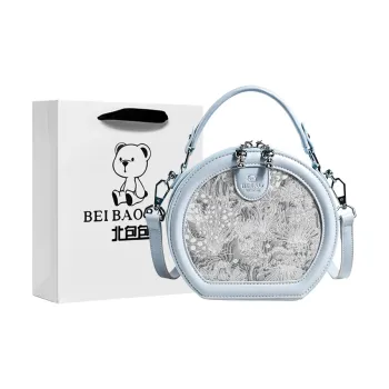 North Pack PU Handbag Regular Women's Blue/Pink