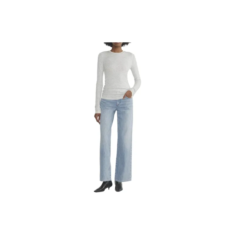ARITZIA Denim Forum The Farrah Lo-Rise Wide Jean Jeans Women's 7 Years Blue Taboo/Blue Forbidden-1