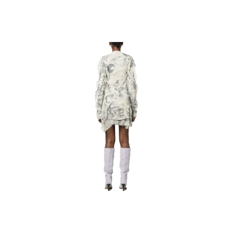 DIESEL Long-Sleeved Dresses Women's Light Gray-2