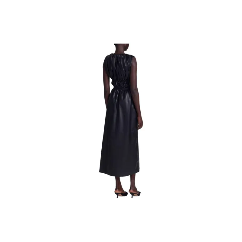 ALTUZARRA Fiona Leather Midi Dress-2