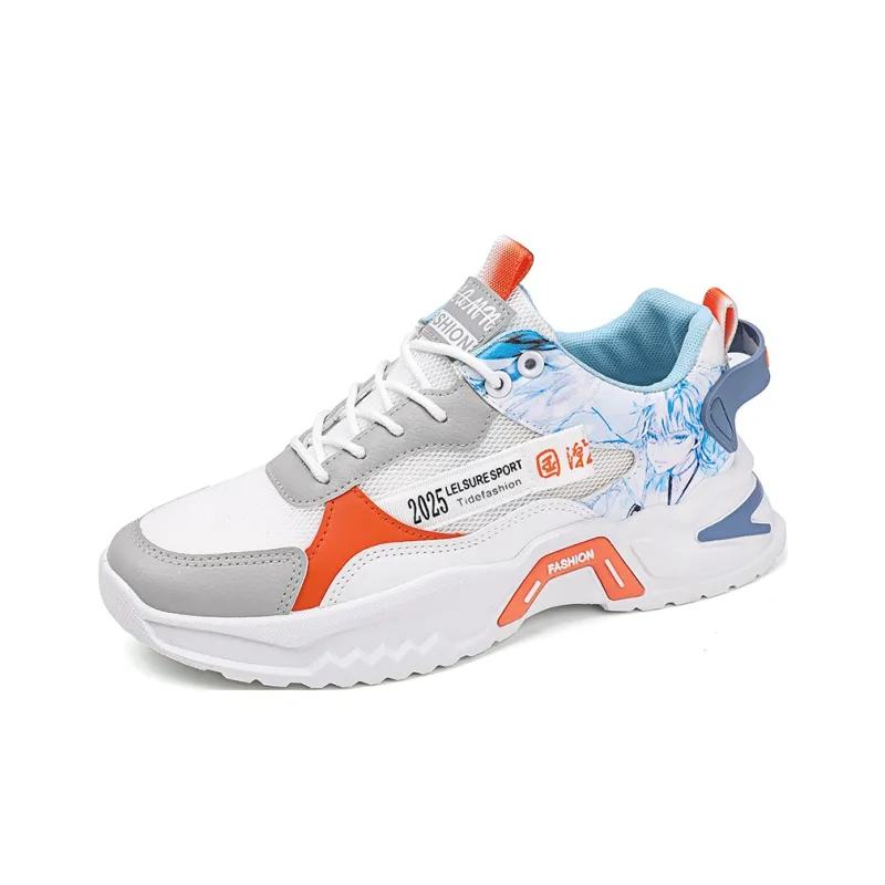 M.M Party Anti Slip Wear Resistant Low Top Chunky Sneakers Men's-1