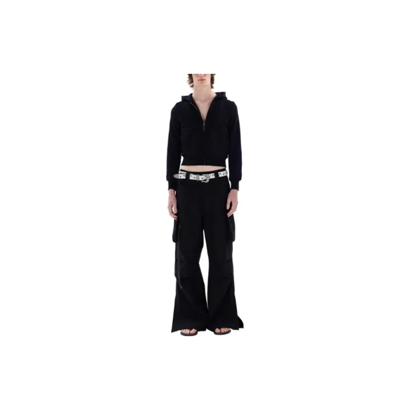 Fax Copy Express Cargo Pants Casual Pants Women's Black-6
