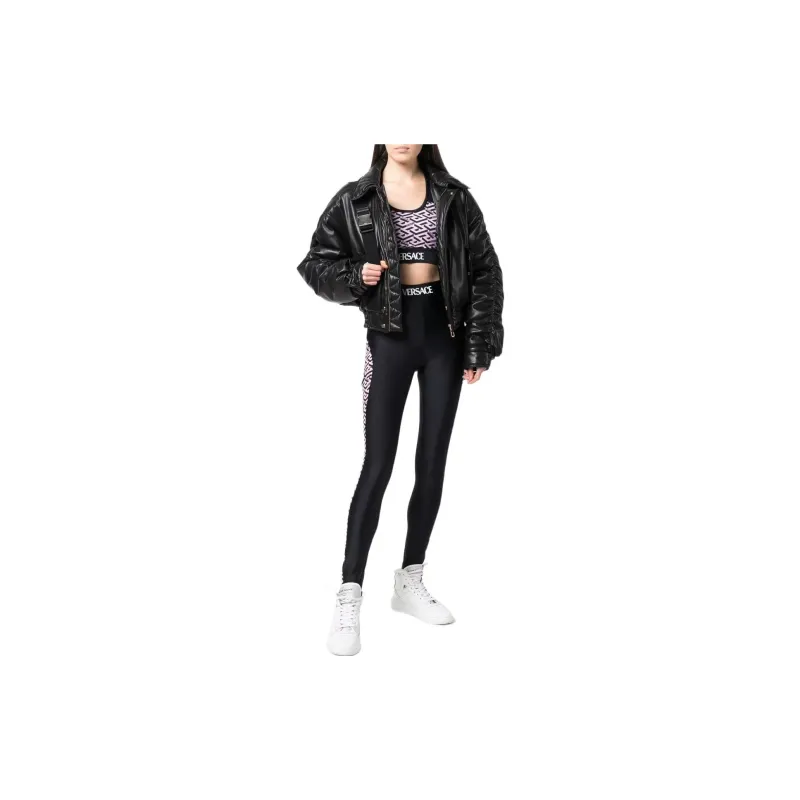VERSACE Greca Printed Leggings 'Black'-1