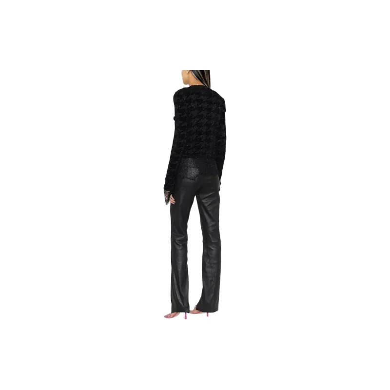 BALMAIN Sheer Tie front Knit Jacket-2