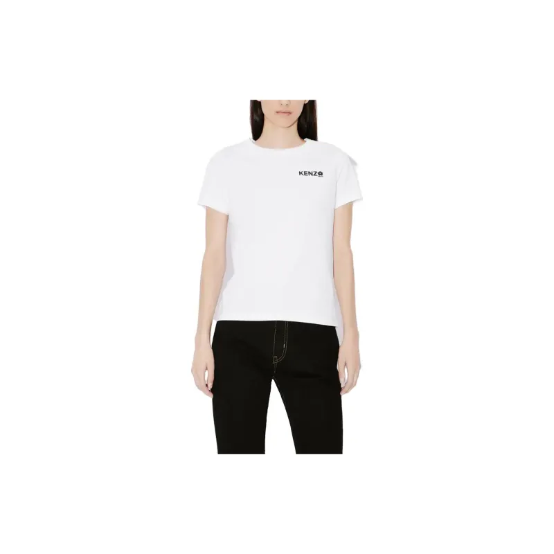 KENZO Logo Printed Crewneck T Shirt-8