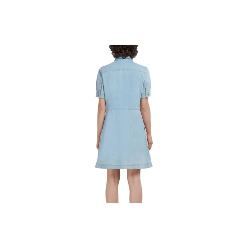 MARNI Short Sleeved Dresses Women's Denim Blue-2