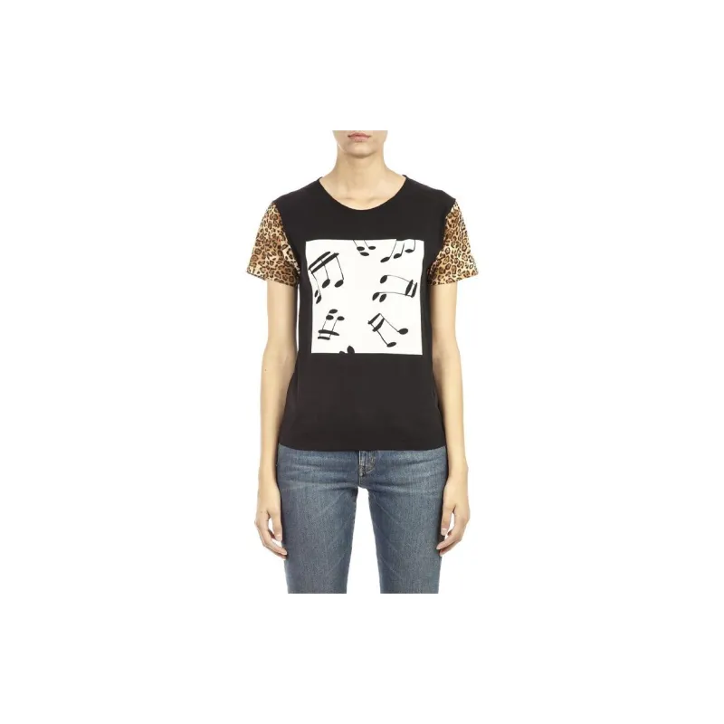 SAINT LAURENT Regular T Shirt Women's Black-1