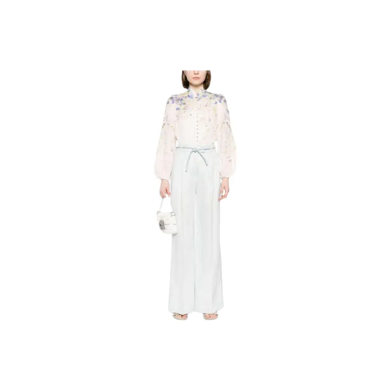 Zimmermann Natura Linen Wide-leg Trousers-1