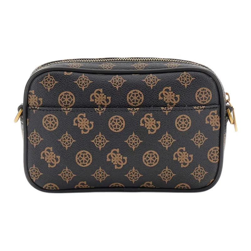 GUESS Polyurethane Makeup Bag Women's Brown & Black-1
