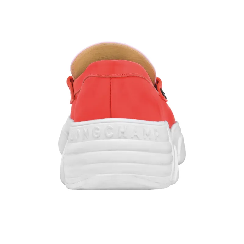 LONGCHAMP Au Sultan Loafers 5cm Women's Red-2