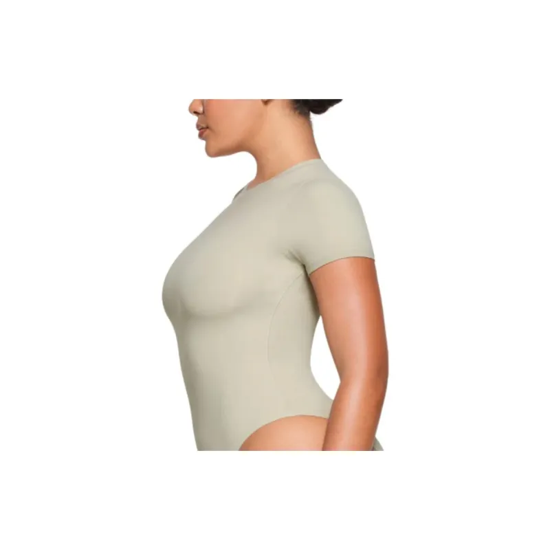 SKIMS FITS EVERYBODY T-SHIRT BODYSUIT Bodysuits Women's TALC/Talc-3