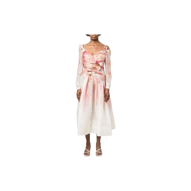 Zimmermann Long-Sleeved Dresses Women's Multicolor-1