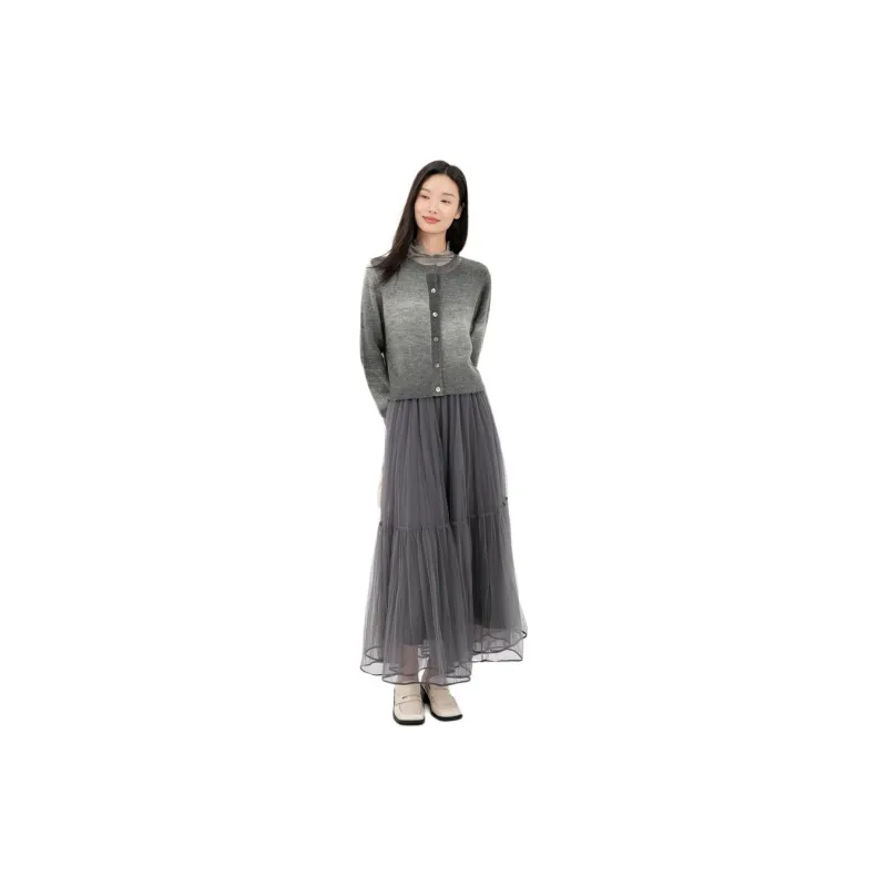 Fragment Sweater Women's Gray White-2