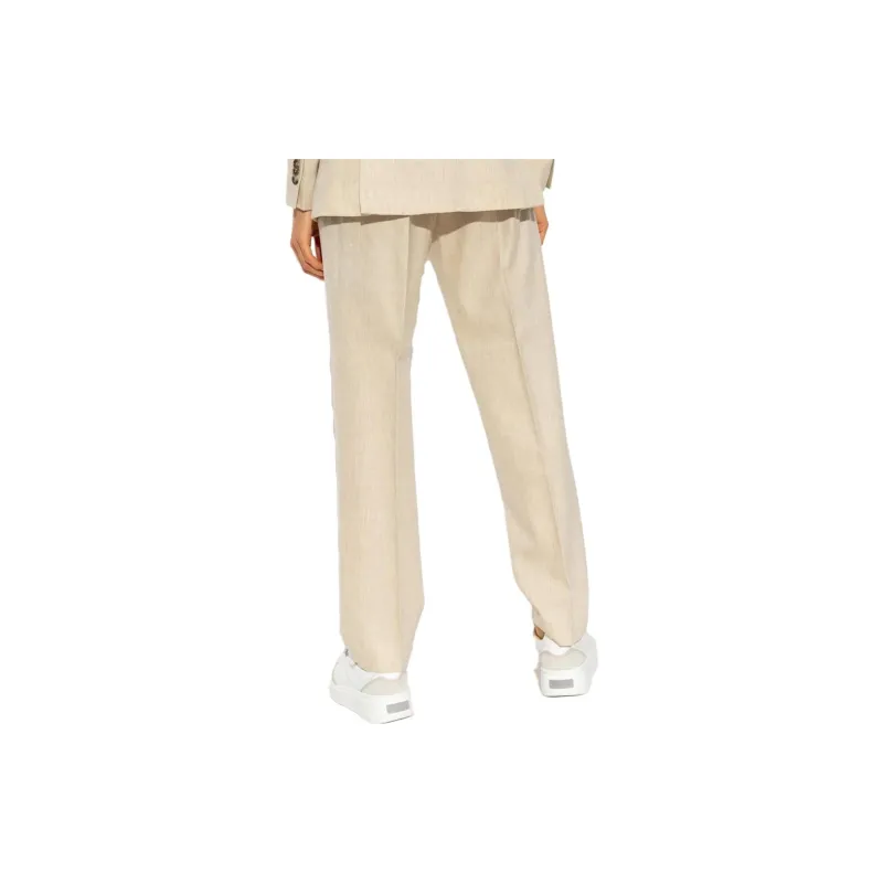 MaxMara Cappa Straight Hem Tailored Trousers-2