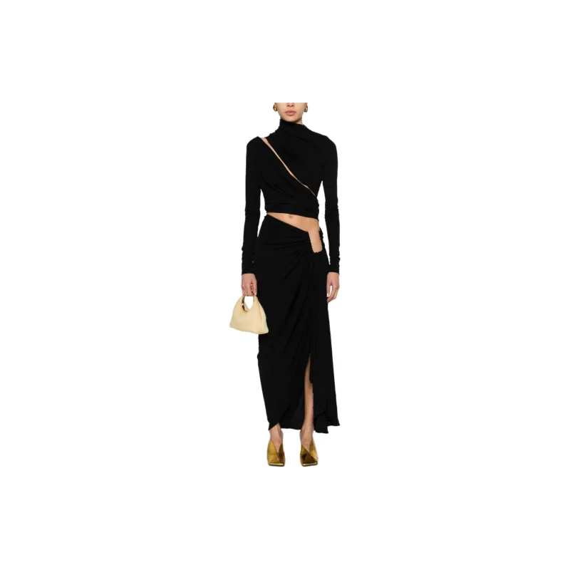 Christopher Esber Odessa Draped Midi Skirt-1