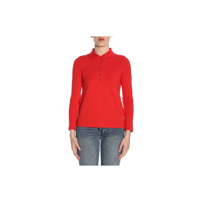 Burberry Polo Shirts Women's Red-1