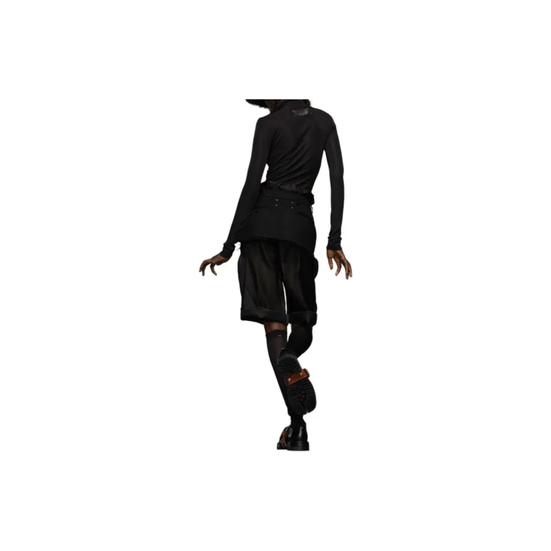 Maison Margiela Layered Effect High Waist Midi Skirt-2