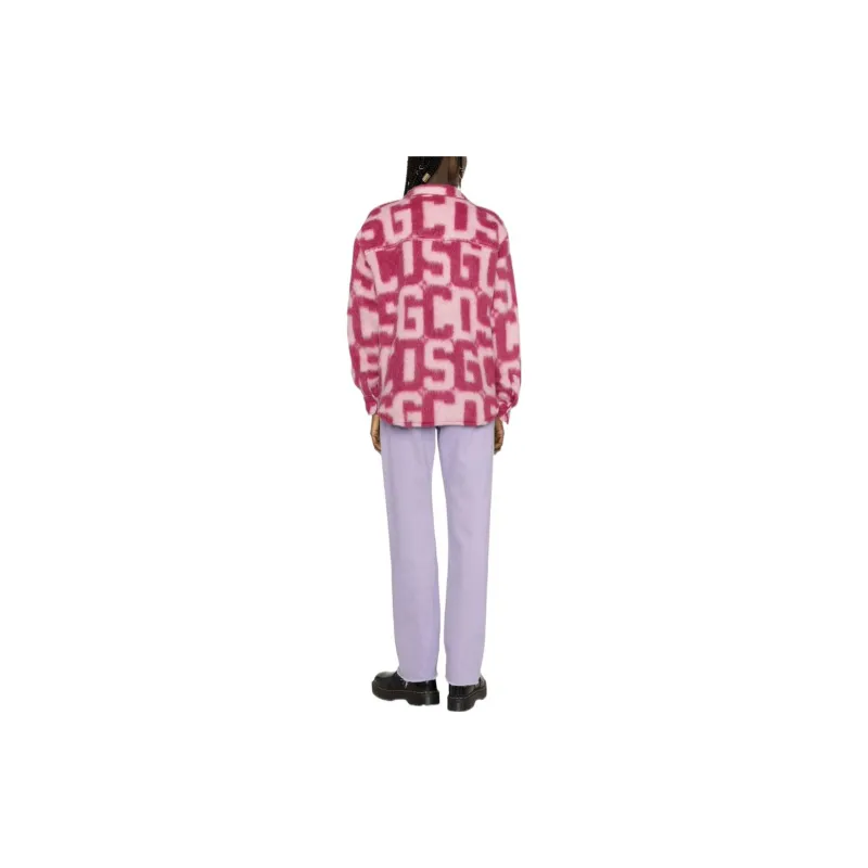 GCDS Velvet Jackets Women's Pink-2