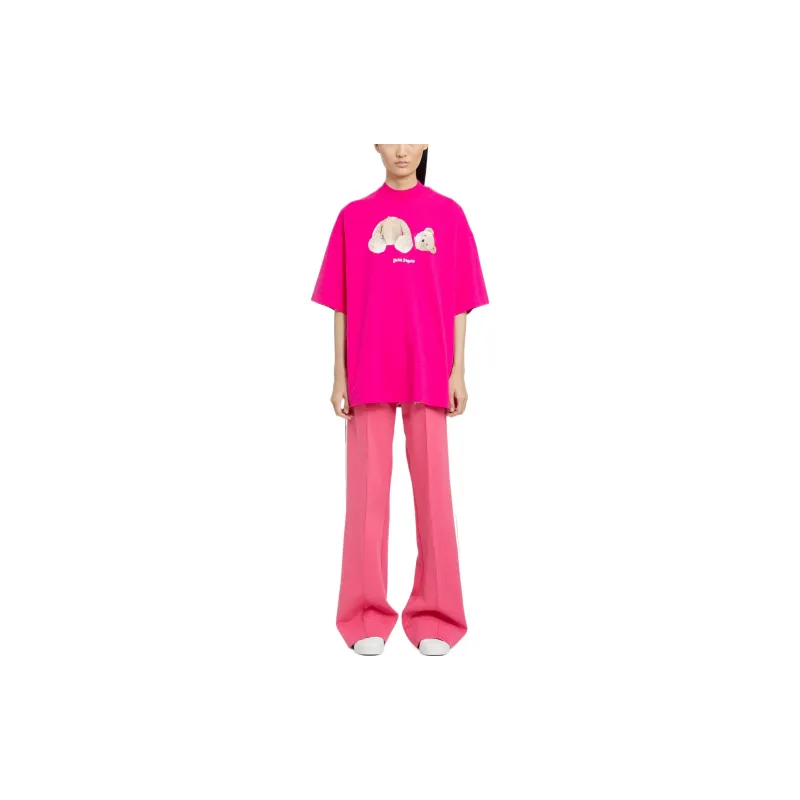 PALM ANGELS T Shirts Women's Rose Red-3
