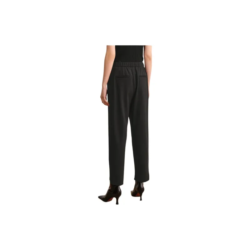 JZ. ANNAKRO Casual Pants Women's Plain Black-1