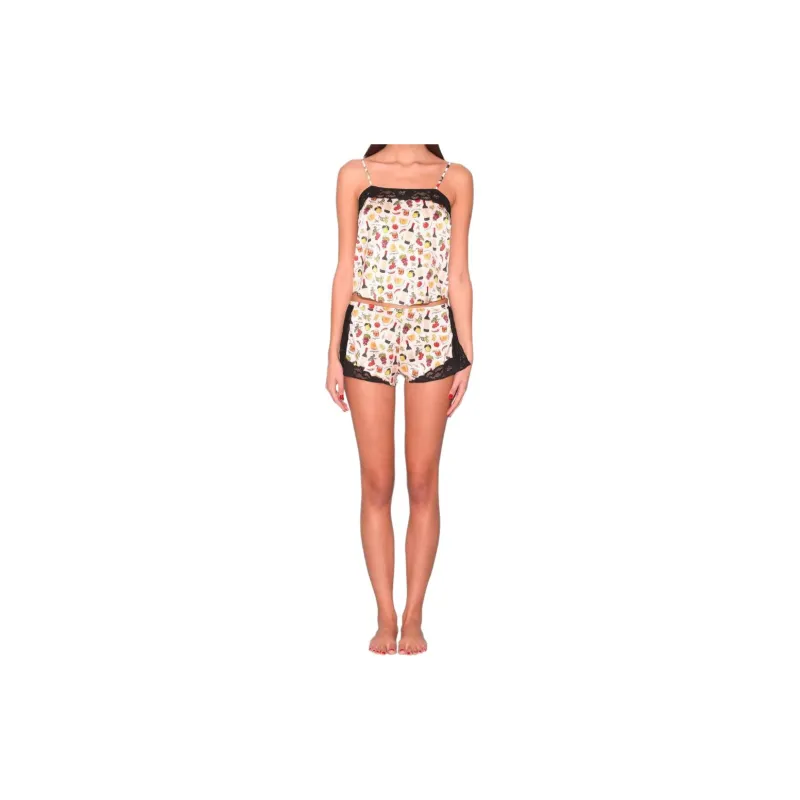 Fleur Du Mal Charlotte Lace Tap Shorts-1