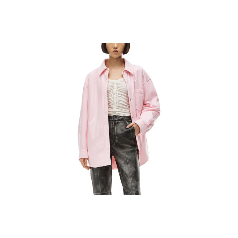 Alexander Wang Oxford Padded Shirt Jacket-1