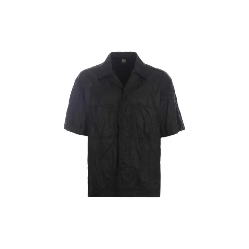 44 Label Group Crinkled Short-sleeve Bowling Shirt