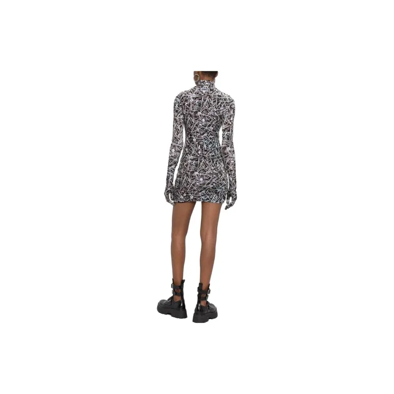Vetements Long-Sleeved Dresses Women's Black-2