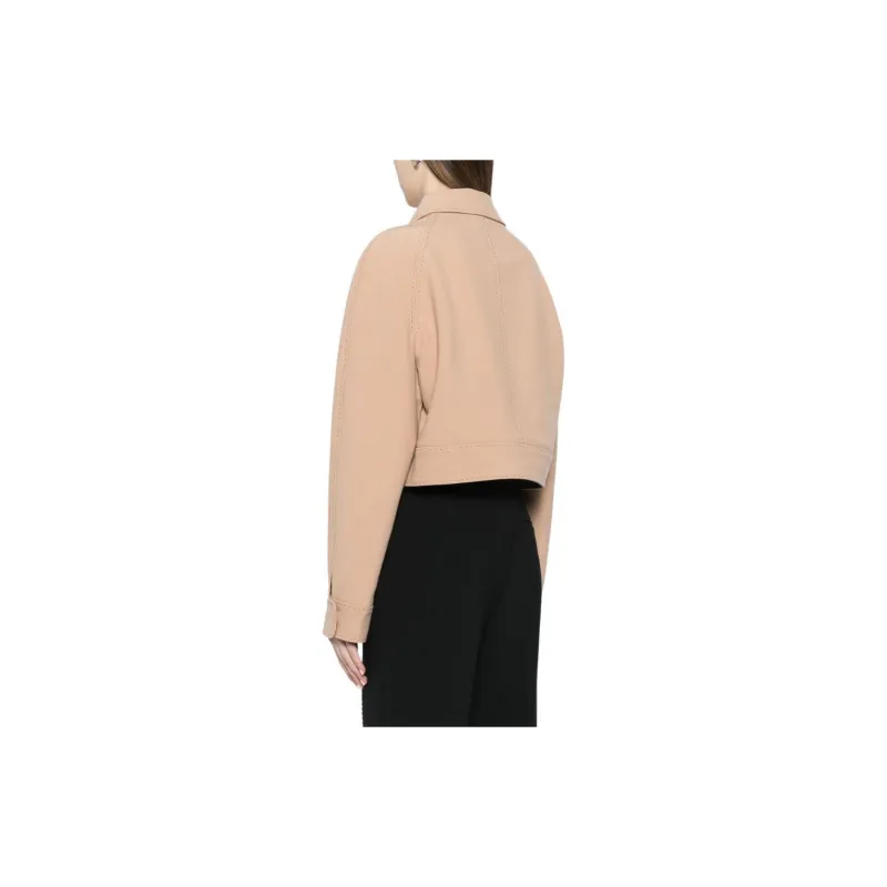 ELIE SAAB Topstitch Cropped Jacket-2