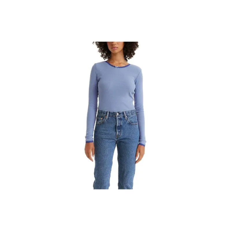 Levis T-Shirts Women's Light Blue-1