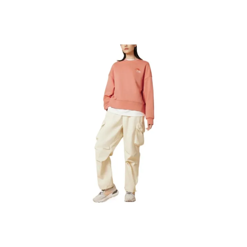 LINING Sports Life Collection Sweatshirts Women's Sand Orange-2