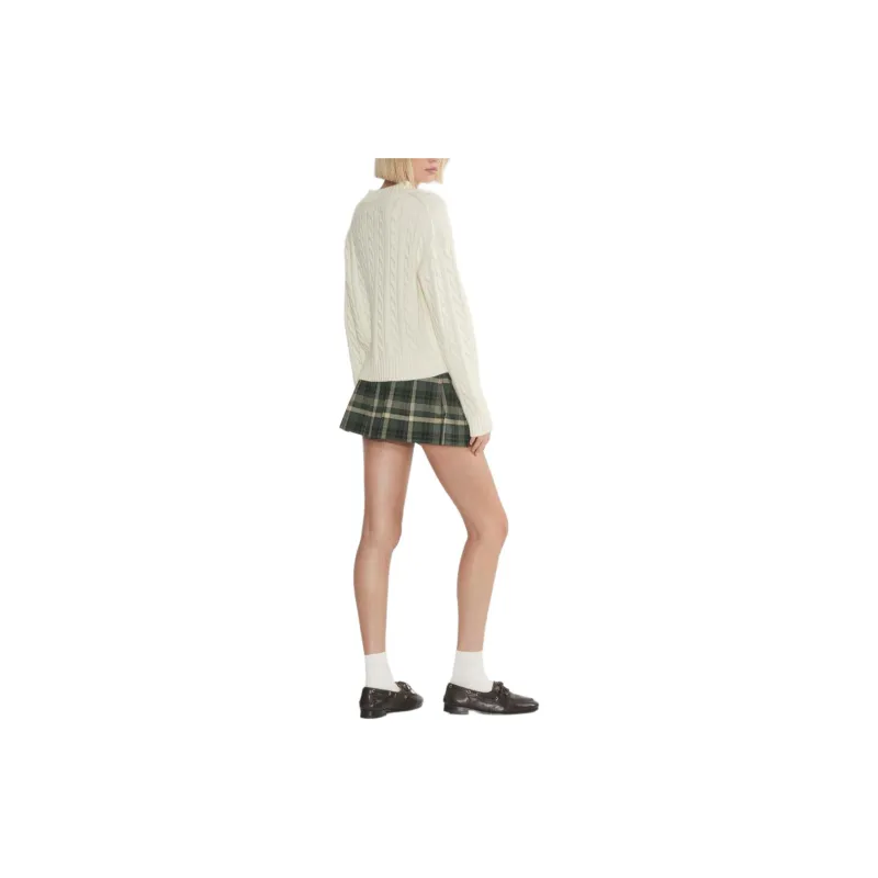 ARITZIA FW24 Sunday Best Olive Super Lo-Rise Mini Skirt Casual Short Skirts Women's Delilah Scrubb-3