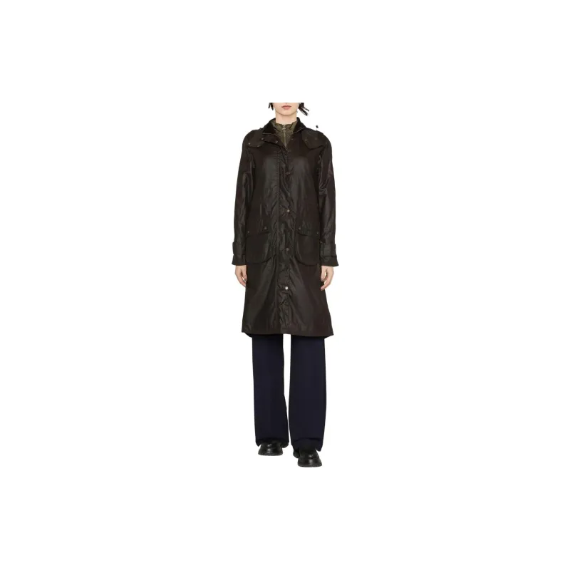 BARBOUR Long Cannich Wax Coat-1
