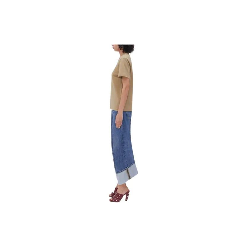 Bottega Veneta FW22 T Shirt Women's Sesame-5