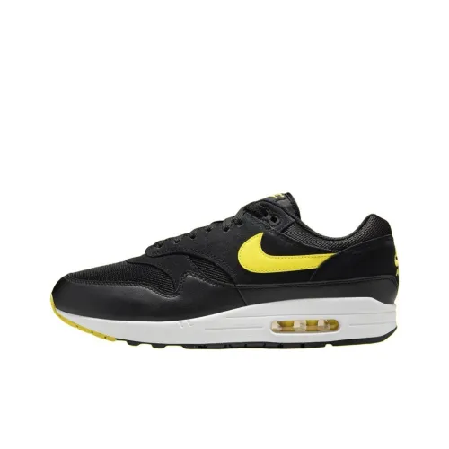 Nike Air Max 1 Running Shoes Men Low-Top Black/Yellow